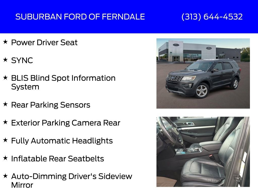 Used 2016 Ford Explorer XLT w/ Equipment Group 202A image 17