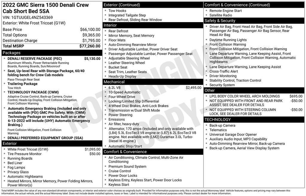 Used 2022 GMC Sierra 1500 Denali w/ Denali Reserve Package image 9