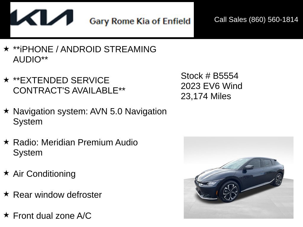 Used 2023 Kia EV6 Wind RWD image 14