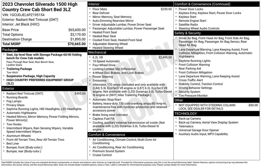 Used 2023 Chevrolet Silverado 1500 High Country AWD/4WD image 31