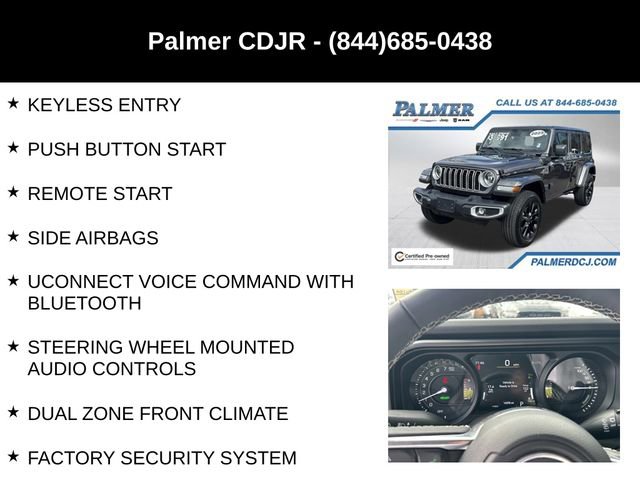 Certified 2025 Jeep Wrangler Unlimited Sahara w/ Safety Group AWD/4WD image 18