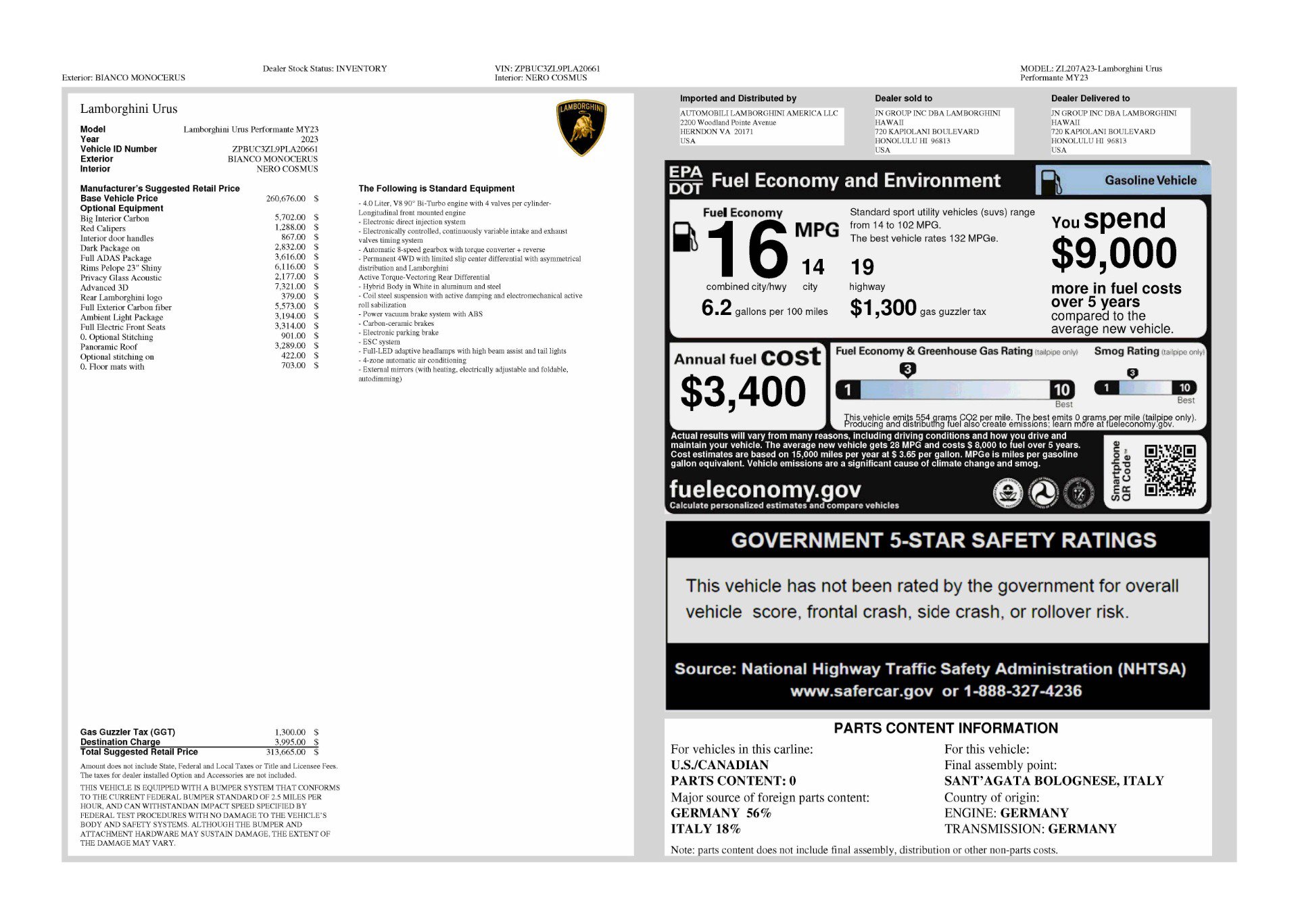 Used 2023 Lamborghini Urus Performante image 2