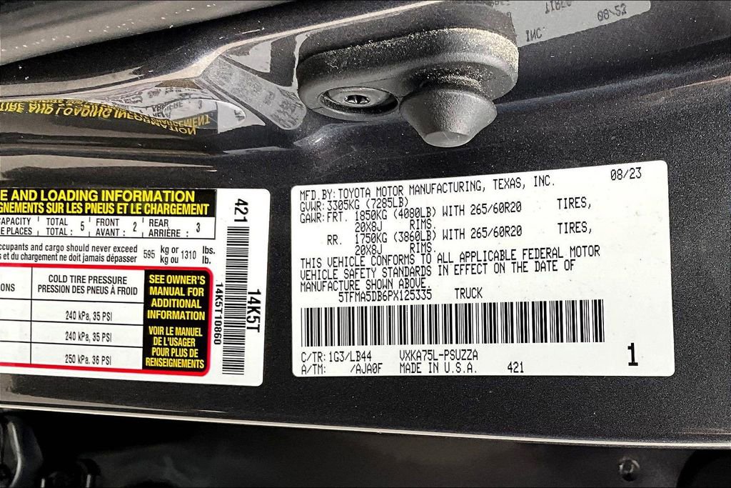Used 2023 Toyota Tundra 1794 Edition AWD/4WD image 22