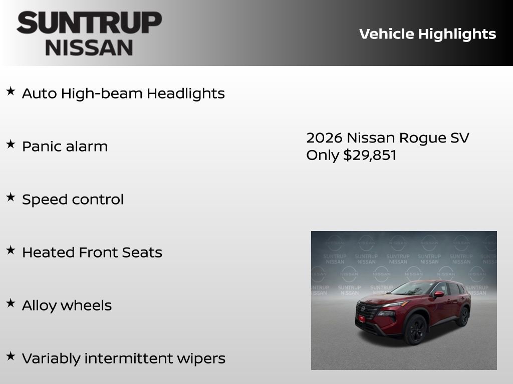 New 2026 Nissan Rogue SV image 30