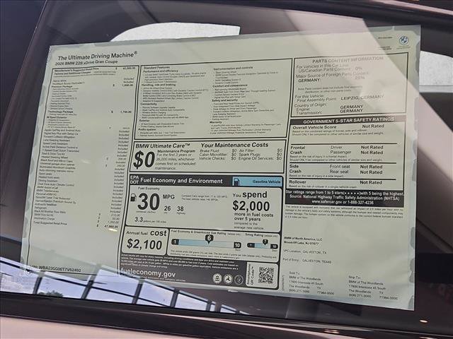 Used 2026 BMW 228i xDrive w/ Technology Package AWD/4WD image 13