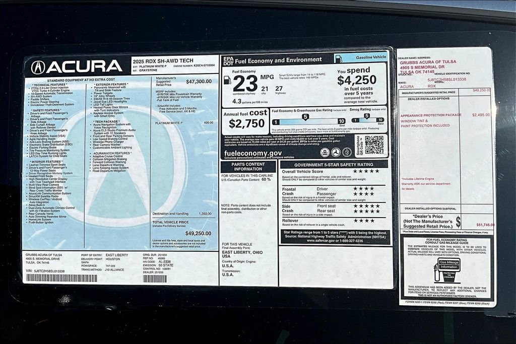 New 2025 Acura RDX w/ Technology Package image 30