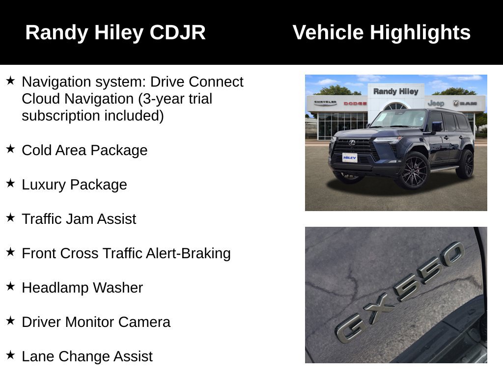 Used 2024 Lexus GX 550 w/ Cold Area Package AWD/4WD image 5