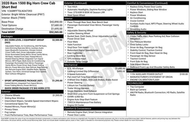 Used 2020 RAM 1500 Big Horn image 3