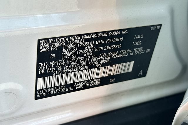 Certified 2019 Toyota RAV4 XLE Premium w/ Carpet Mat Package FWD image 34