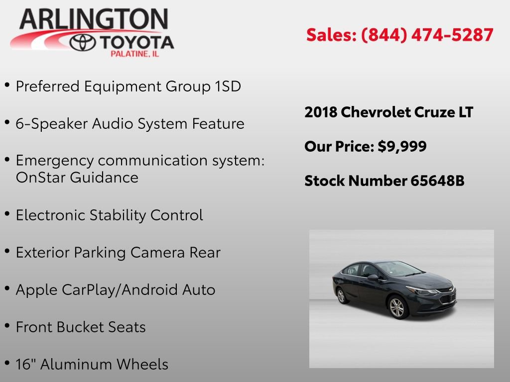 Used 2018 Chevrolet Cruze LT FWD image 2