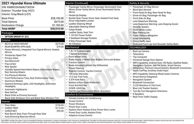 Used 2021 Hyundai Kona Ultimate image 7