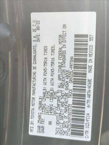 Certified 2022 Toyota Tacoma SR5 RWD image 30