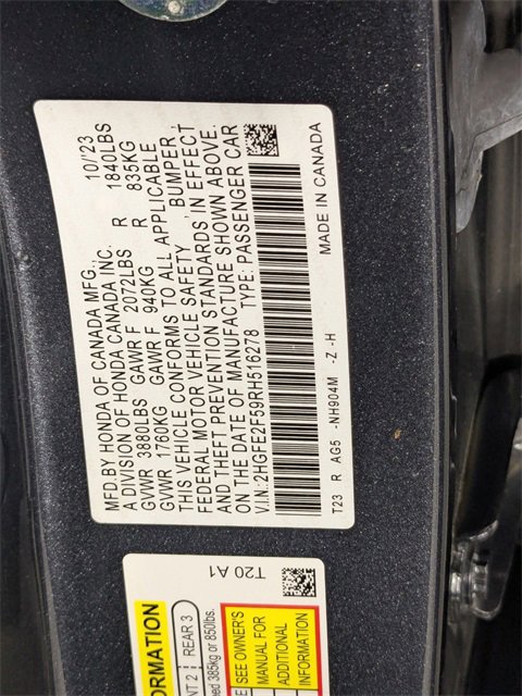 Used 2024 Honda Civic Sport image 33