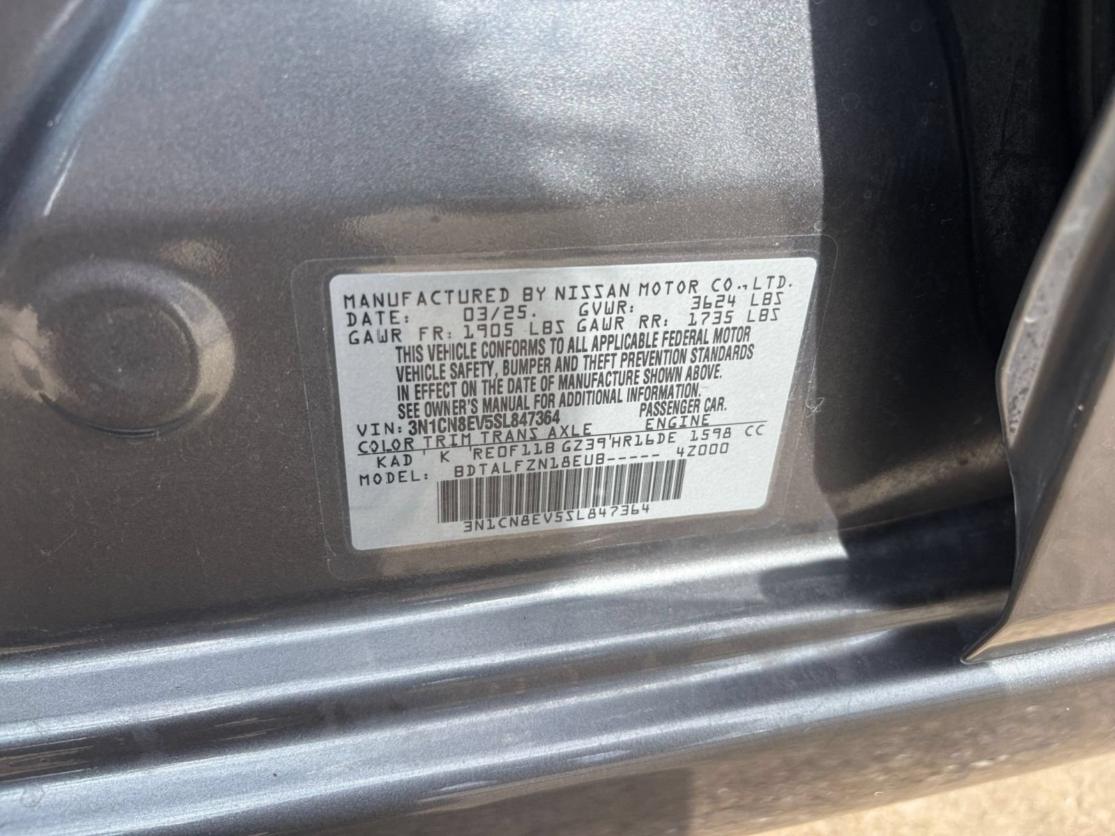 Used 2025 Nissan Versa SV FWD image 27