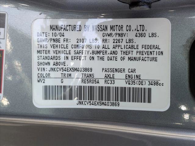 Used 2005 INFINITI G35 Coupe w/ (P01) Premium Pkg image 22