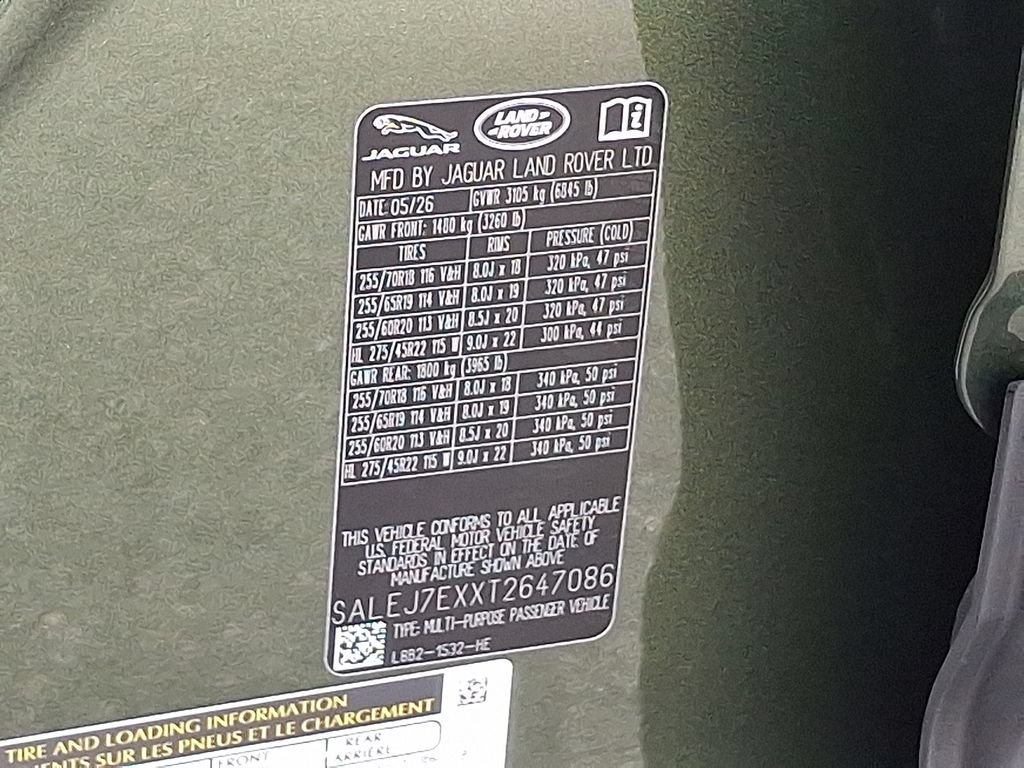 New 2026 Land Rover Defender 110 S AWD/4WD image 18