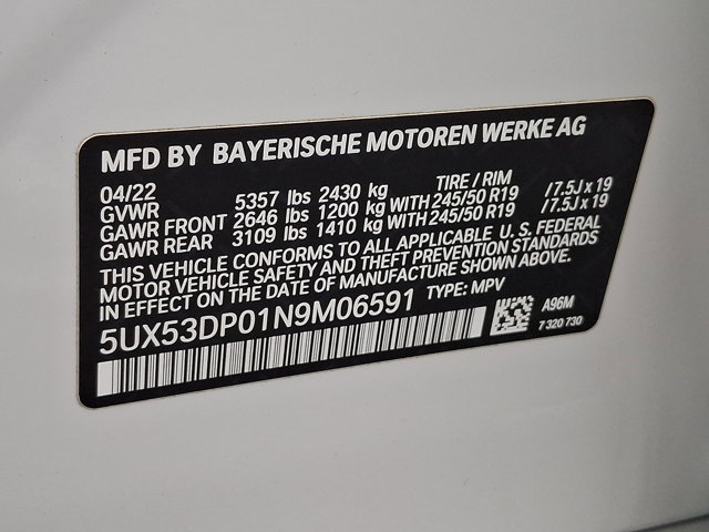 Used 2022 BMW X3 xDrive30i w/ M Sport Package 2 image 27