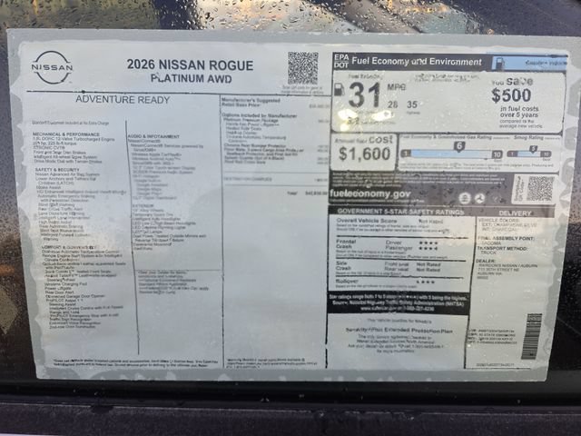 New 2026 Nissan Rogue Platinum w/ Platinum Premium Package AWD/4WD image 35
