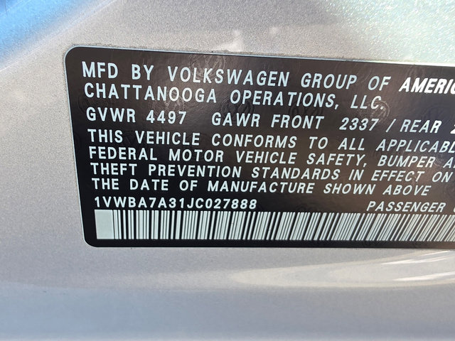 Used 2018 Volkswagen Passat 2.0T SE image 32