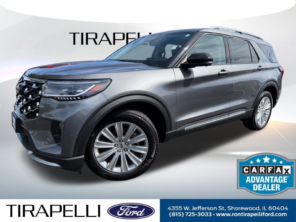Certified 2025 Ford Explorer Platinum w/ LUX Leather Package AWD/4WD 360° Tour