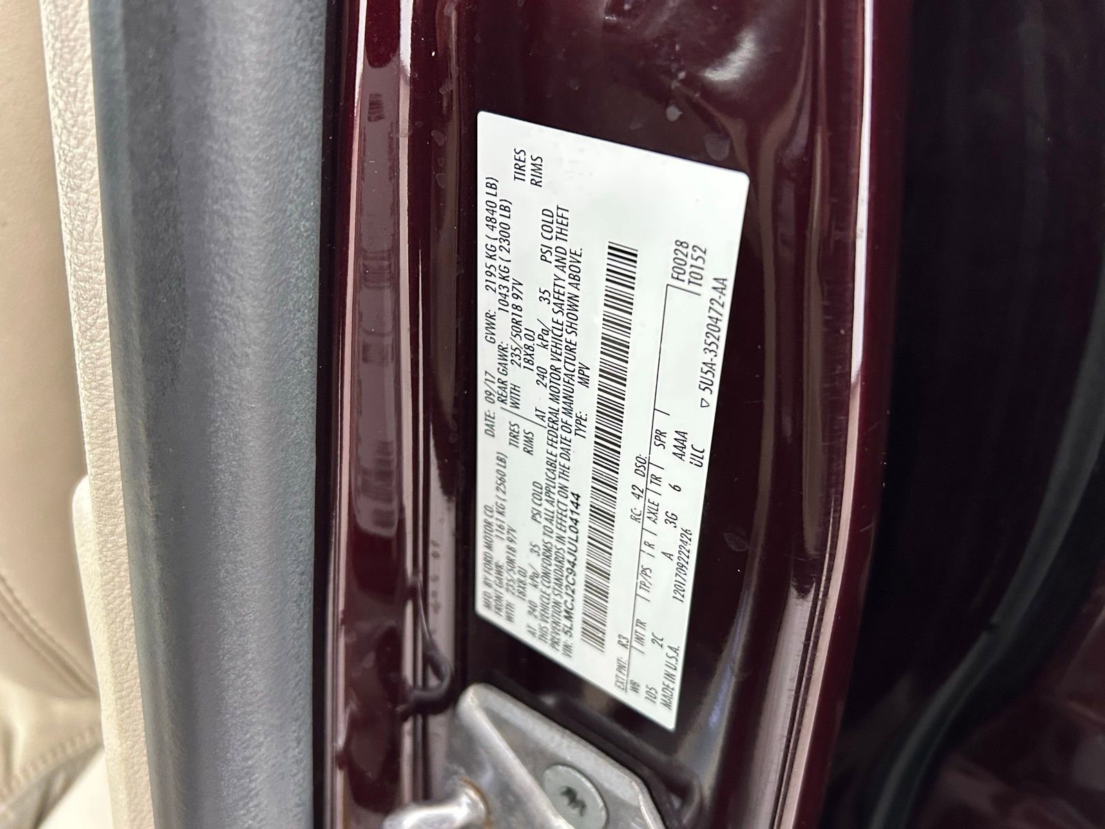 Used 2018 Lincoln MKC Select w/ Select Plus Package image 30