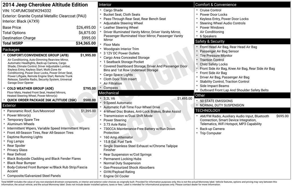 Used 2014 Jeep Cherokee Latitude w/ Comfort/Convenience Group AWD/4WD image 45
