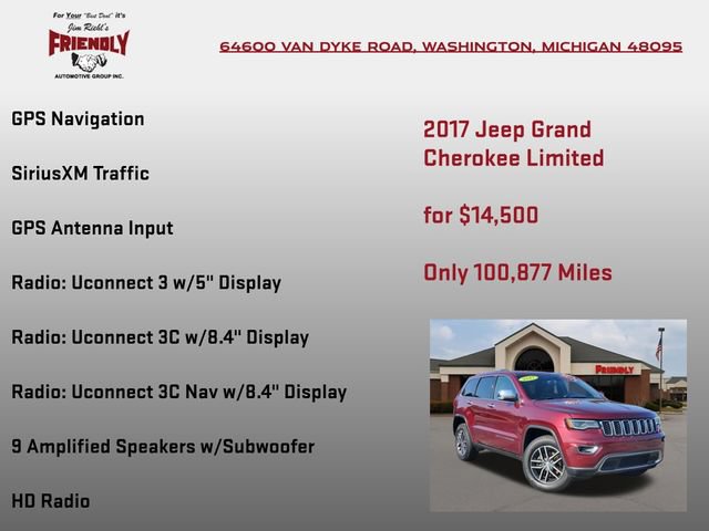 Used 2017 Jeep Grand Cherokee Limited w/ Luxury Group II AWD/4WD image 15