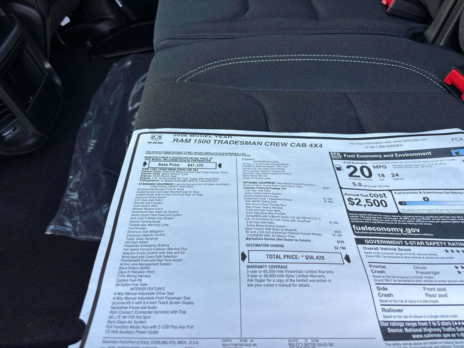 New 2026 RAM 1500 Tradesman image 6