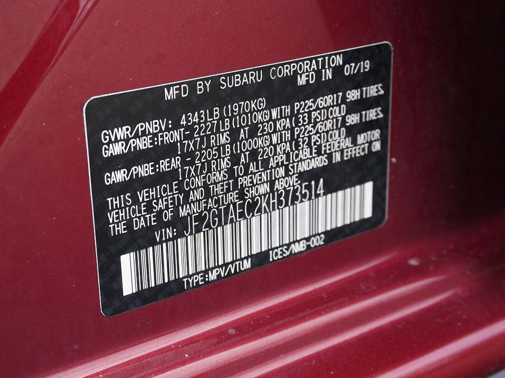 Used 2019 Subaru Crosstrek 2.0i Premium w/ Eyesight System AWD/4WD image 50