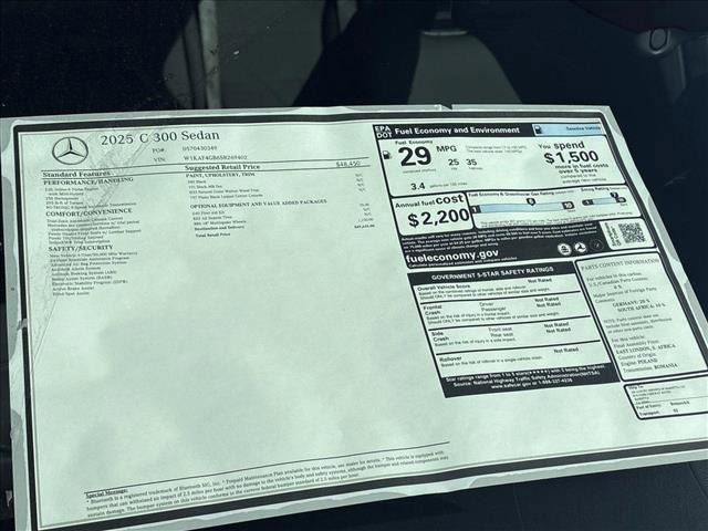 New 2025 Mercedes-Benz C 300 Sedan image 25