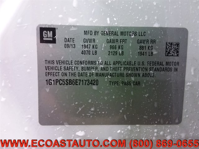 Used 2014 Chevrolet Cruze LT w/ Enhanced Safety Package FWD image 16