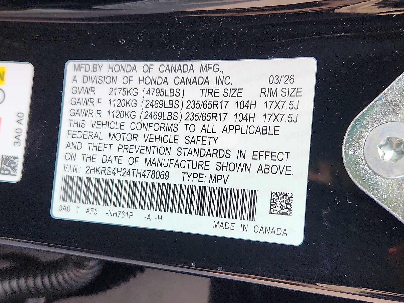 Certified 2026 Honda CR-V LX image 26