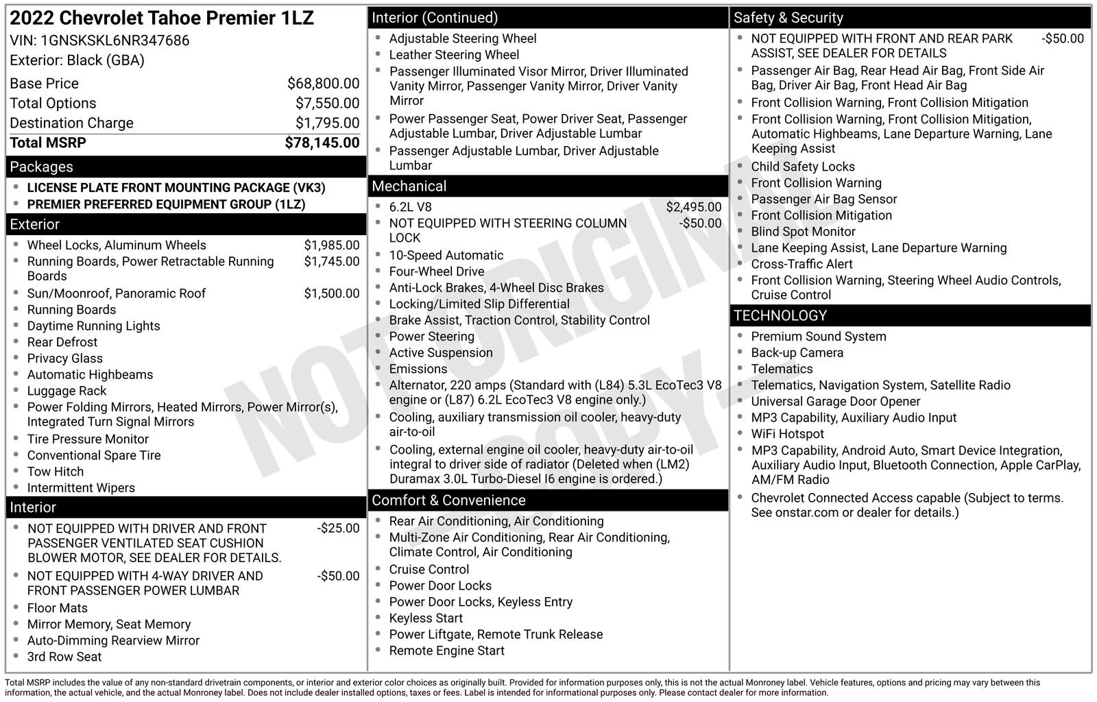 Used 2022 Chevrolet Tahoe Premier AWD/4WD image 3