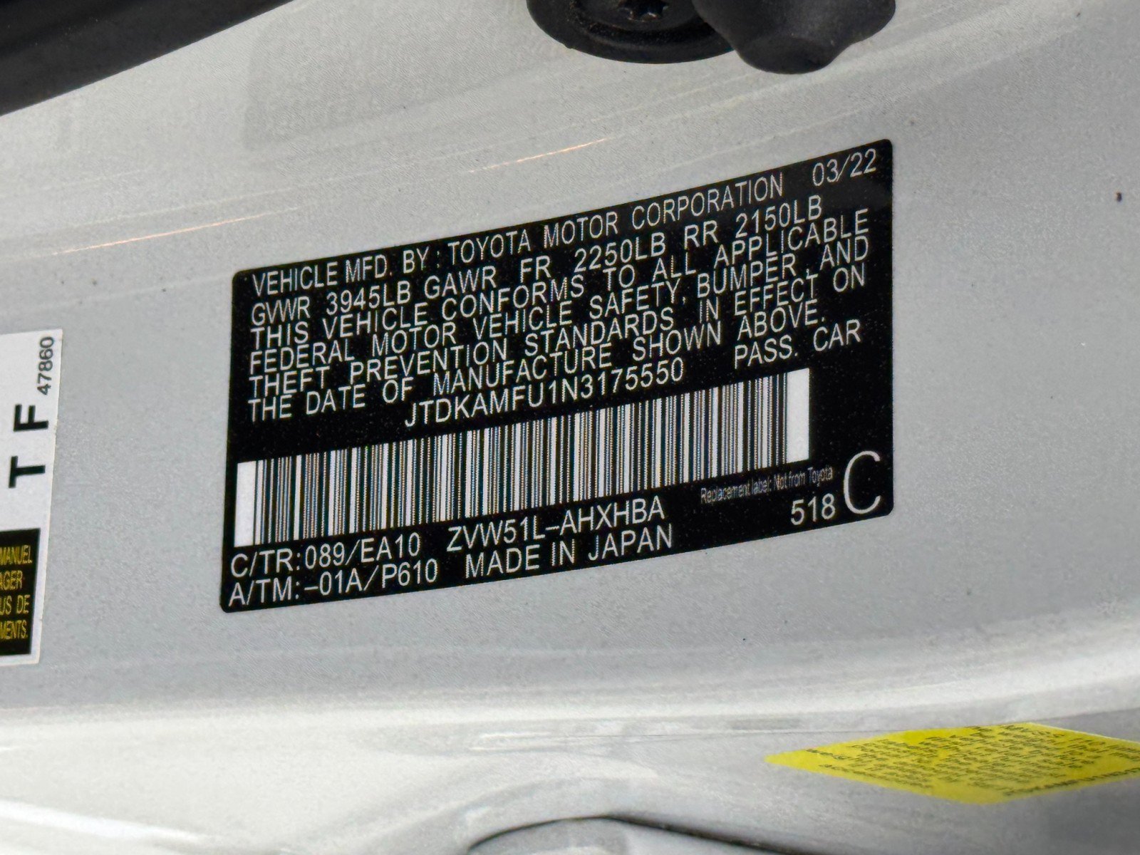 Used 2022 Toyota Prius XLE w/ Premium Convenience Package image 43