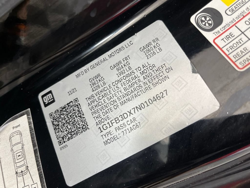 Used 2022 Chevrolet Camaro LT RWD image 26