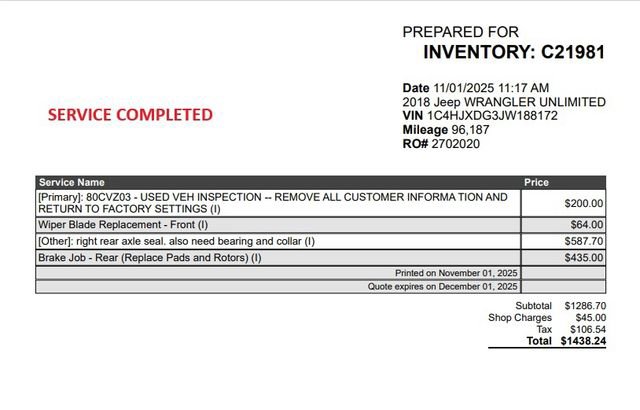 Used 2018 Jeep Wrangler Unlimited Sport S image 48