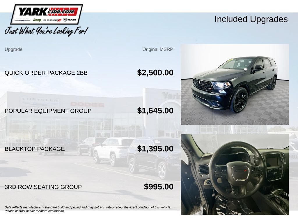 Certified 2018 Dodge Durango SXT w/ Quick Order Package 2BB AWD/4WD image 6