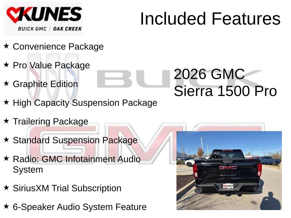 New 2026 GMC Sierra 1500 Pro w/ Graphite Edition image 2