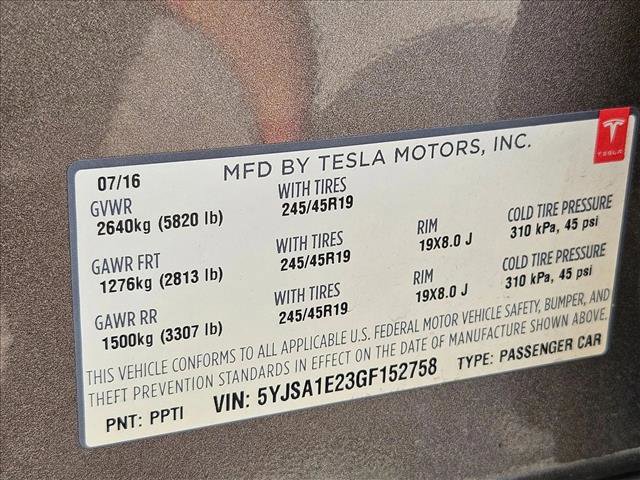 Used 2016 Tesla Model S 75D image 18
