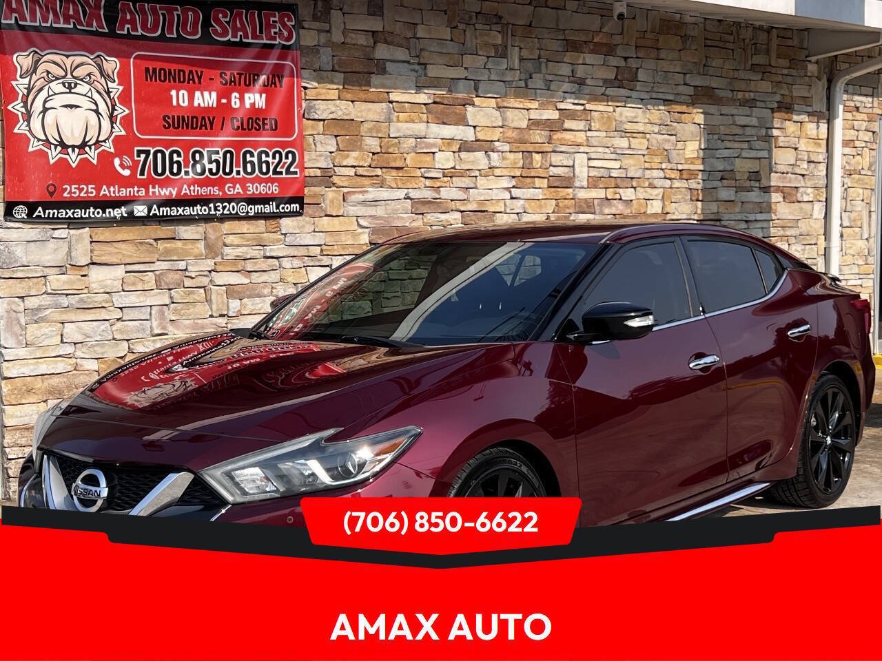 Used 2017 Nissan Maxima SR w/ Midnight Edition FWD image 1