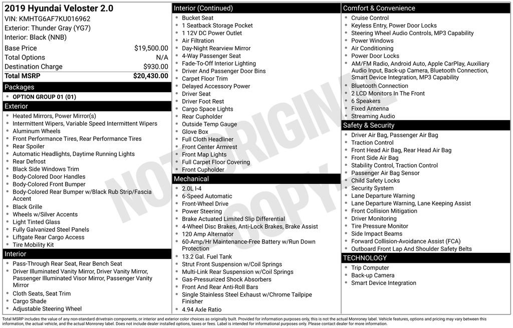 Used 2019 Hyundai Veloster 2.0 image 27