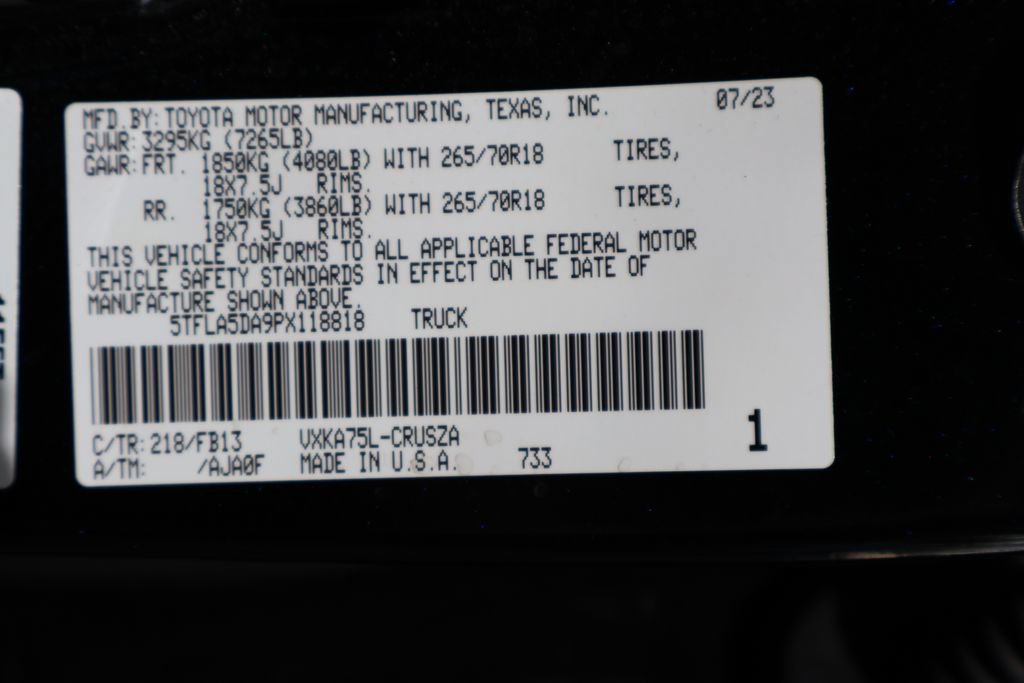 Used 2023 Toyota Tundra SR5 w/ TRD Off-Road Package AWD/4WD image 66