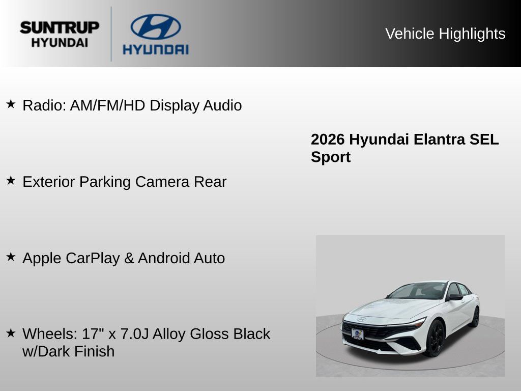 Used 2026 Hyundai Elantra Sport FWD image 7