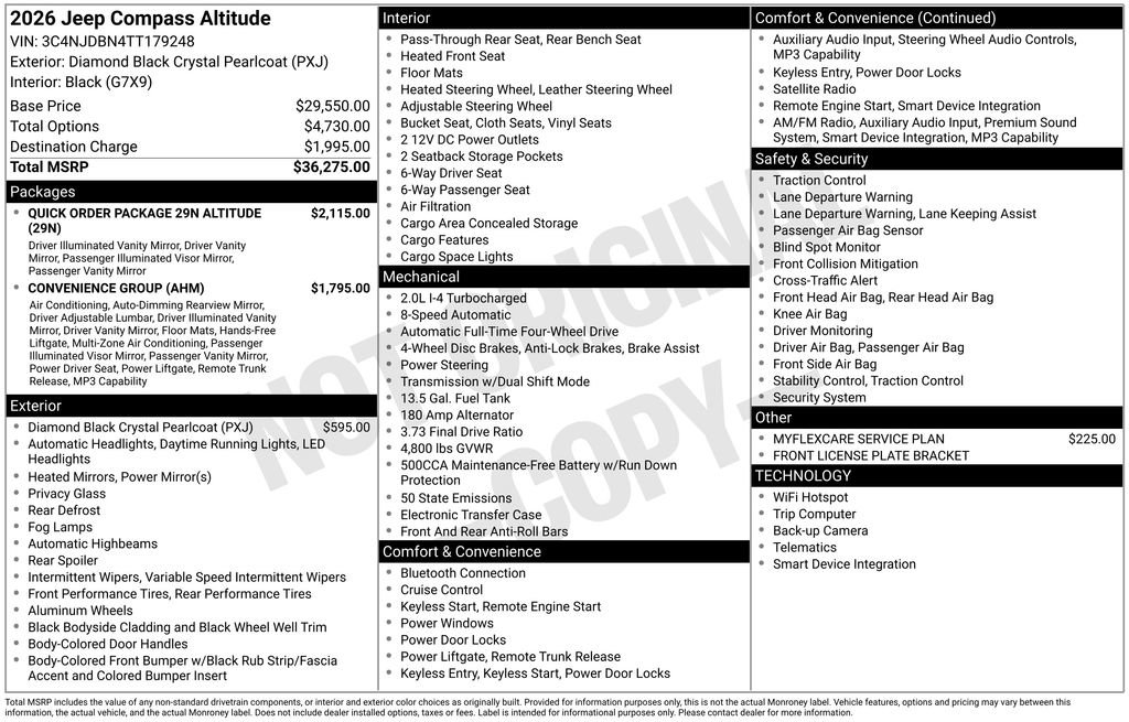 New 2026 Jeep Compass Latitude AWD/4WD image 7