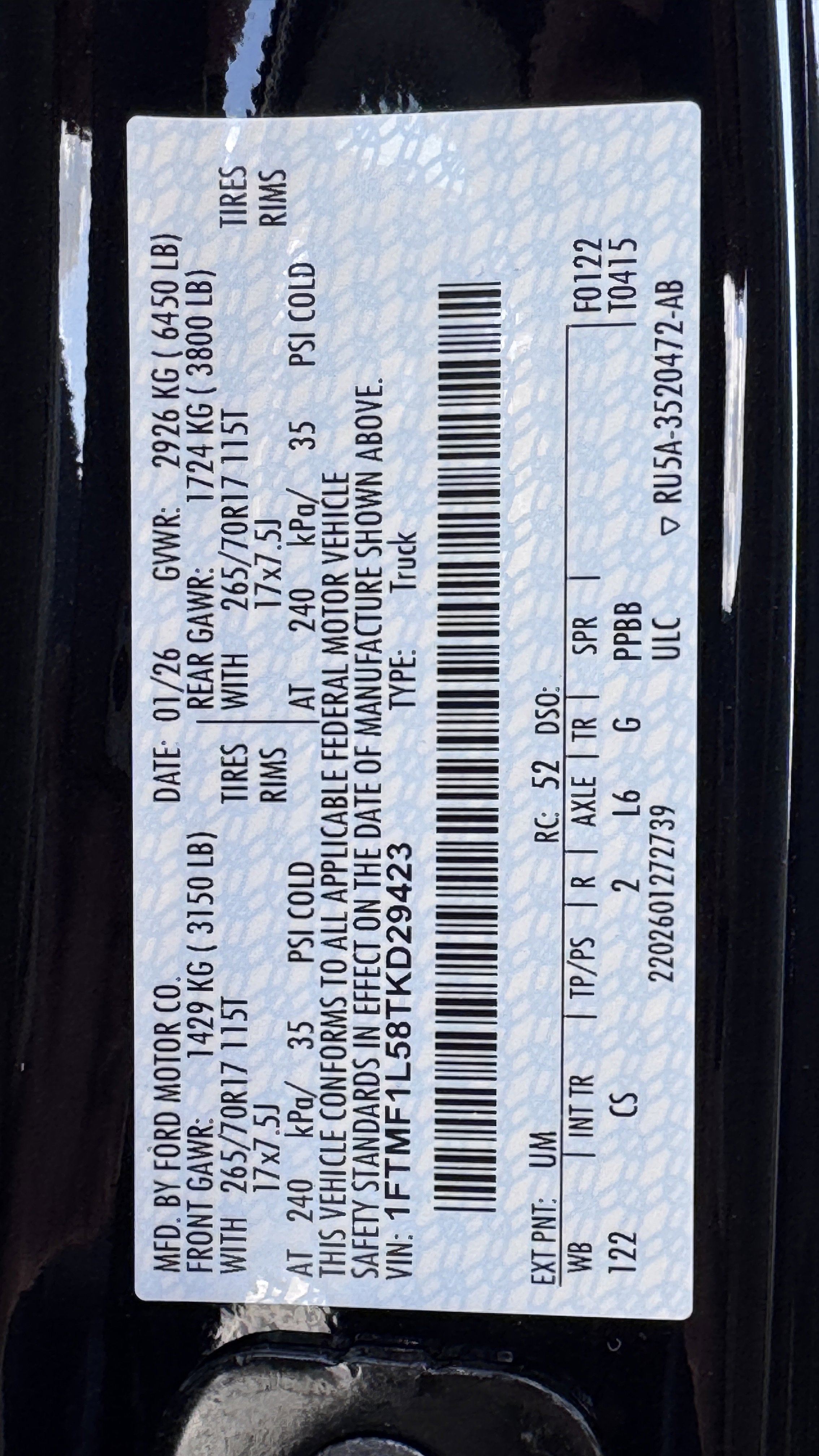 New 2026 Ford F150 XL w/ Equipment Group 103A High image 13