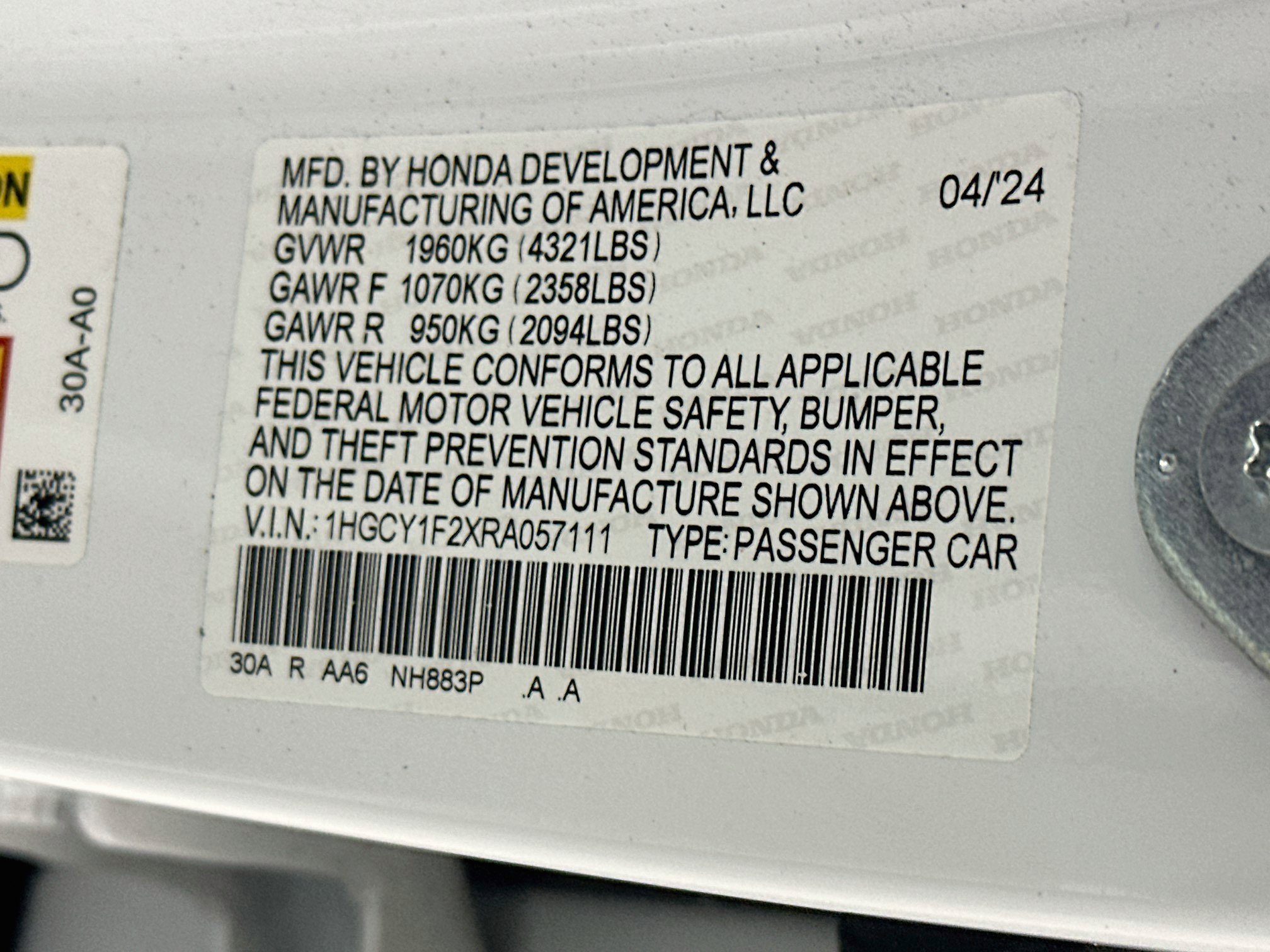 Used 2024 Honda Accord LX image 12