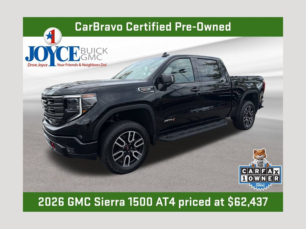 Certified 2026 GMC Sierra 1500 AT4 w/ AT4 Premium Package