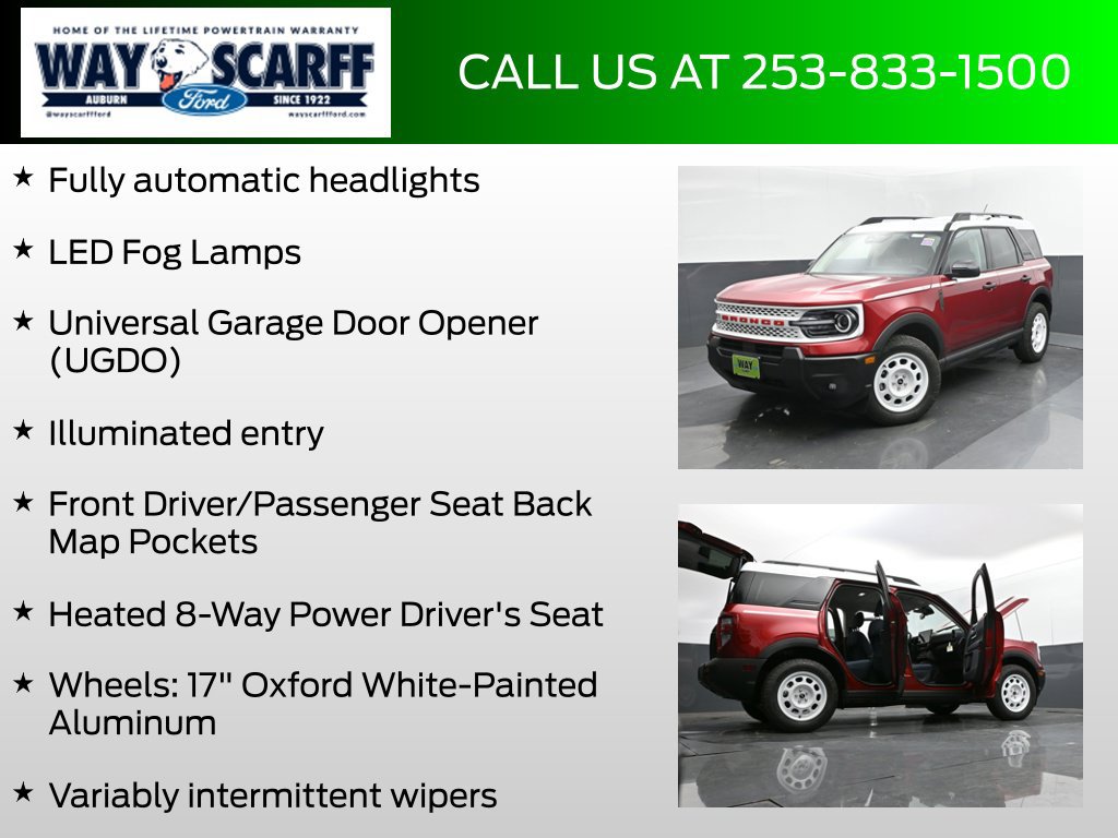 New 2025 Ford Bronco Sport Heritage w/ Convenience Package AWD/4WD image 18