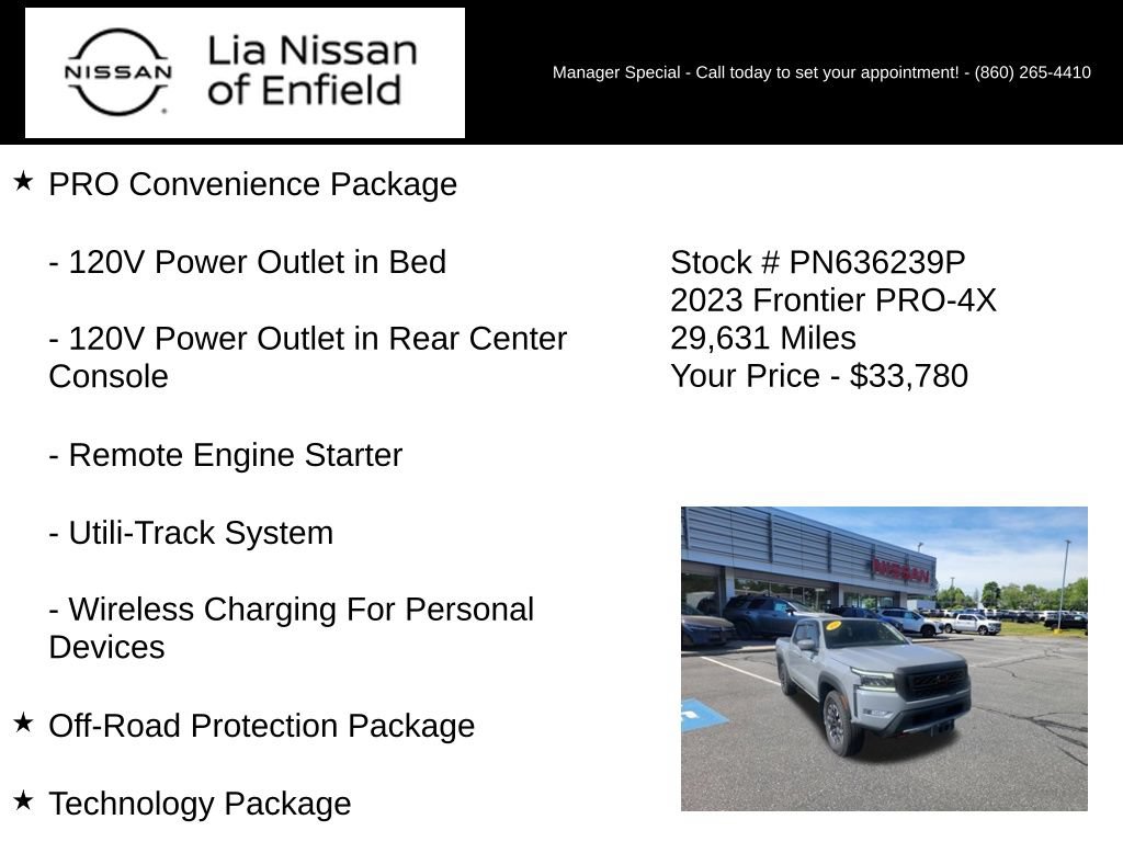 Used 2023 Nissan Frontier PRO-4X w/ Pro Convenience Package AWD/4WD image 10