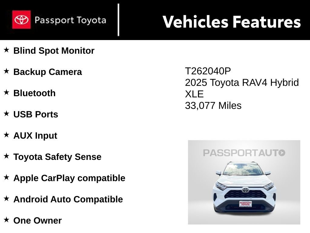 Used 2025 Toyota RAV4 XLE AWD/4WD image 10